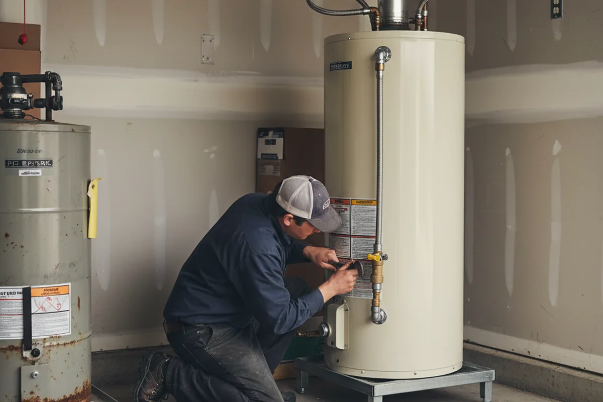 Water heater and shutoff valve replacement in Mercersburg